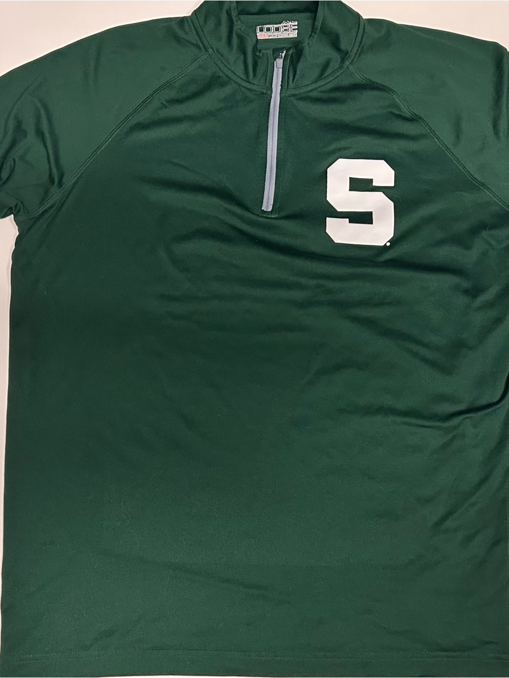 Men's Under Armour Michigan State Spartans 1/4-Zip Pullover Jacket - Green - XL